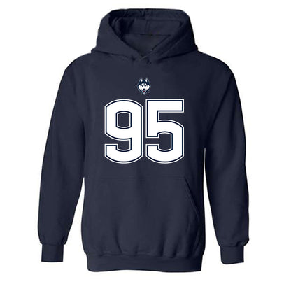 UConn - NCAA Football : Melvin Hills - Classic Shersey Hooded Sweatshirt-0