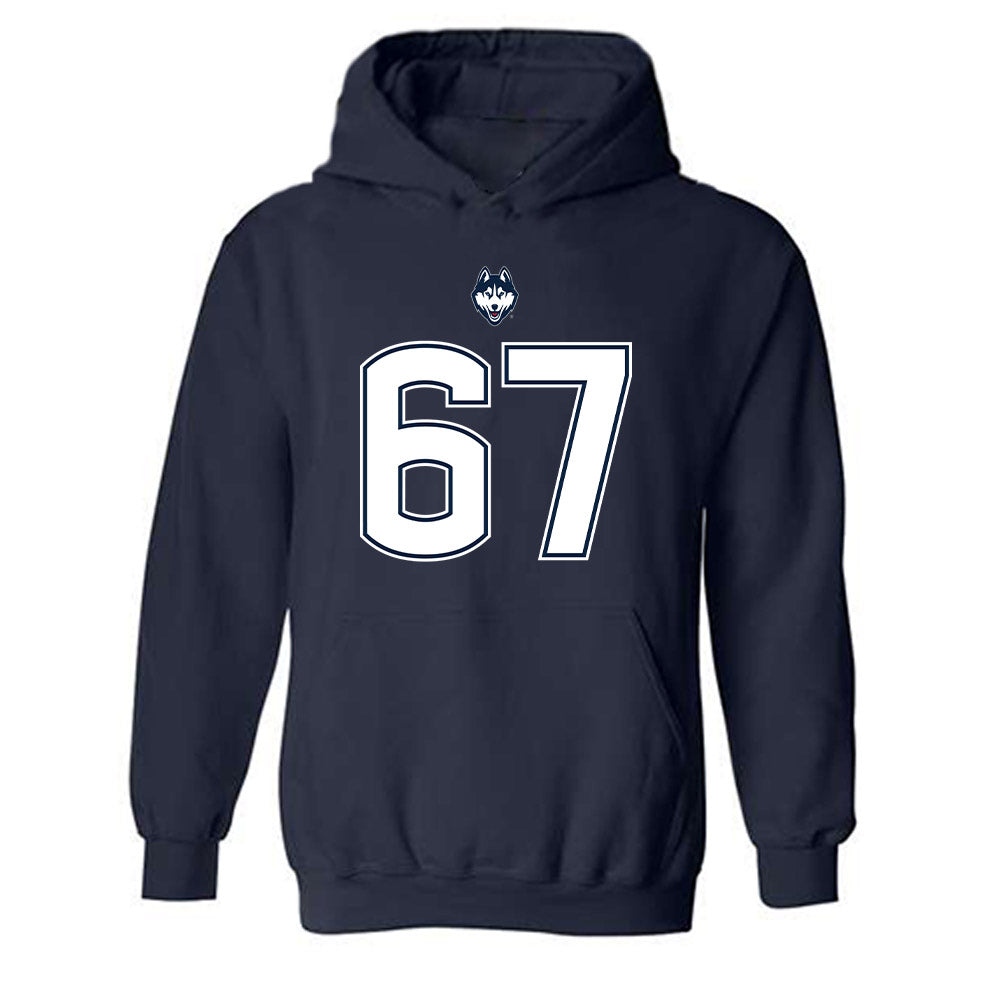 UConn - NCAA Football : Hannes Hammer - Classic Shersey Hooded Sweatshirt-0