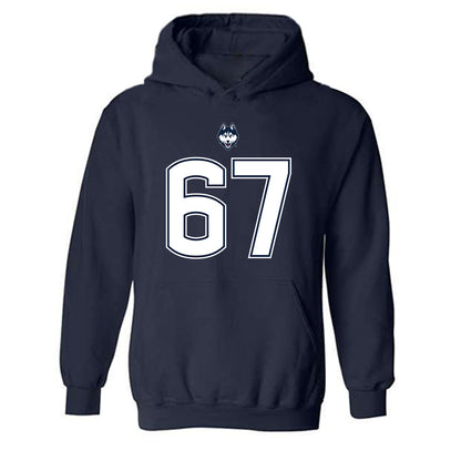UConn - NCAA Football : Hannes Hammer - Classic Shersey Hooded Sweatshirt-0