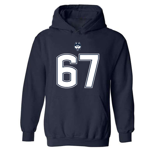 UConn - NCAA Football : Hannes Hammer - Classic Shersey Hooded Sweatshirt-0