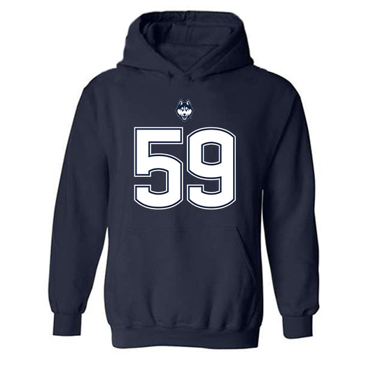 UConn - NCAA Football : Finn Wilkins - Hooded Sweatshirt