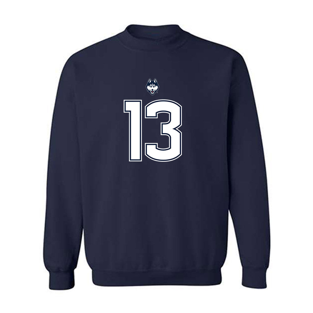 UConn - NCAA Football : Bo Polston - Classic Shersey Crewneck Sweatshirt-0