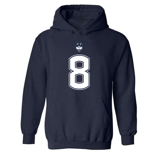 UConn - NCAA Football : Kylish Hicks - Classic Shersey Hooded Sweatshirt-0