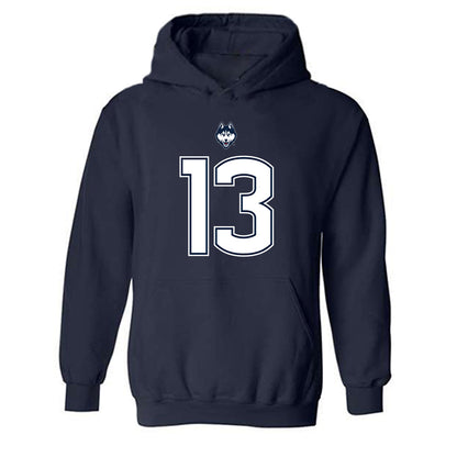 UConn - NCAA Football : Bo Polston - Classic Shersey Hooded Sweatshirt-0