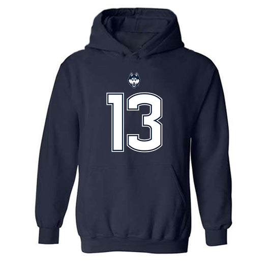 UConn - NCAA Football : Bo Polston - Classic Shersey Hooded Sweatshirt-0