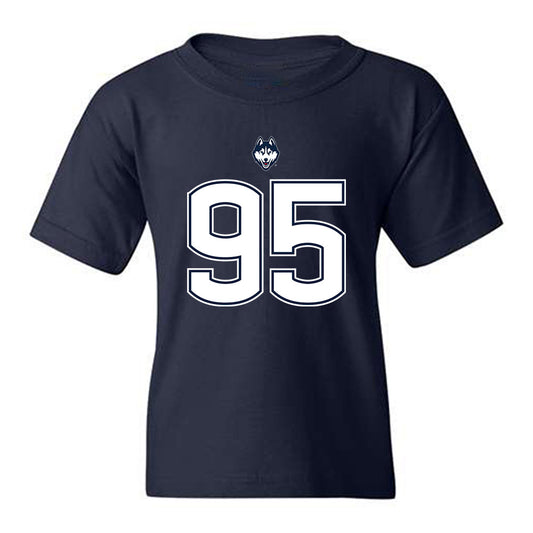 UConn - NCAA Football : Melvin Hills - Classic Shersey Youth T-Shirt-0