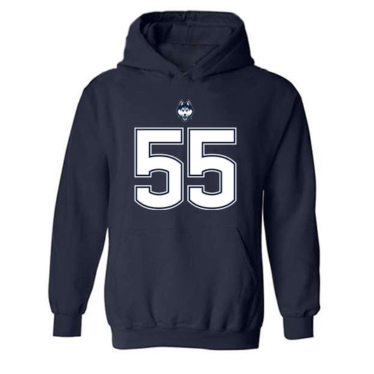 UConn - NCAA Football : Andrew Laurich - Classic Shersey Hooded Sweatshirt-0