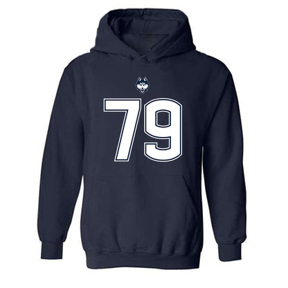 UConn - NCAA Football : Christian Richter - Classic Shersey Hooded Sweatshirt-0