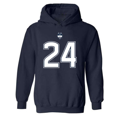 UConn - NCAA Football : Tashi Crofut - Classic Shersey Hooded Sweatshirt-0
