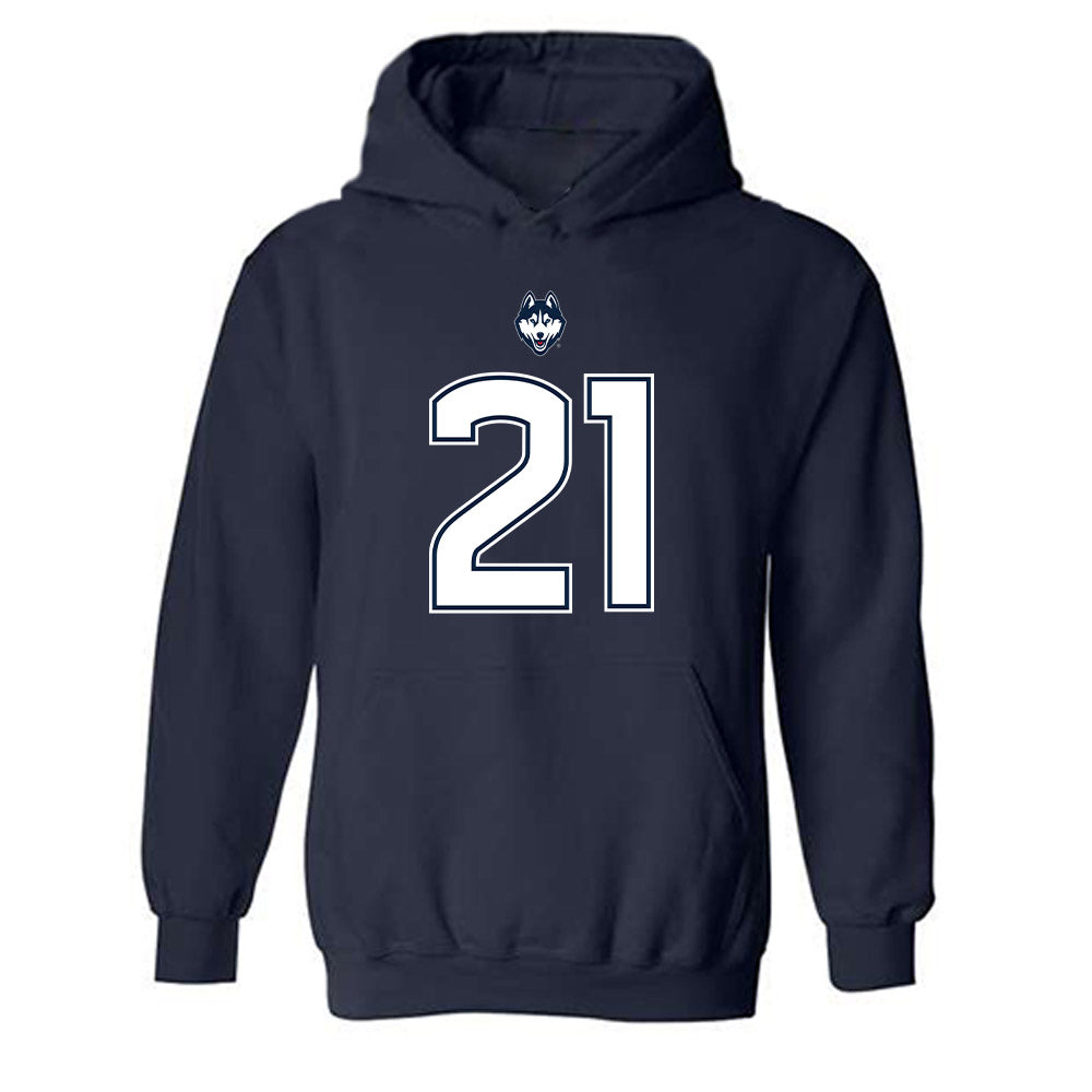 UConn - NCAA Football : Tracy Revels - Classic Shersey Hooded Sweatshirt-0