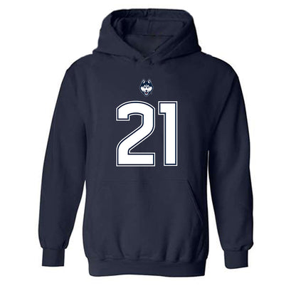 UConn - NCAA Football : Tracy Revels - Classic Shersey Hooded Sweatshirt-0