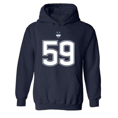 UConn - NCAA Football : David LaGanga - Classic Shersey Hooded Sweatshirt-0