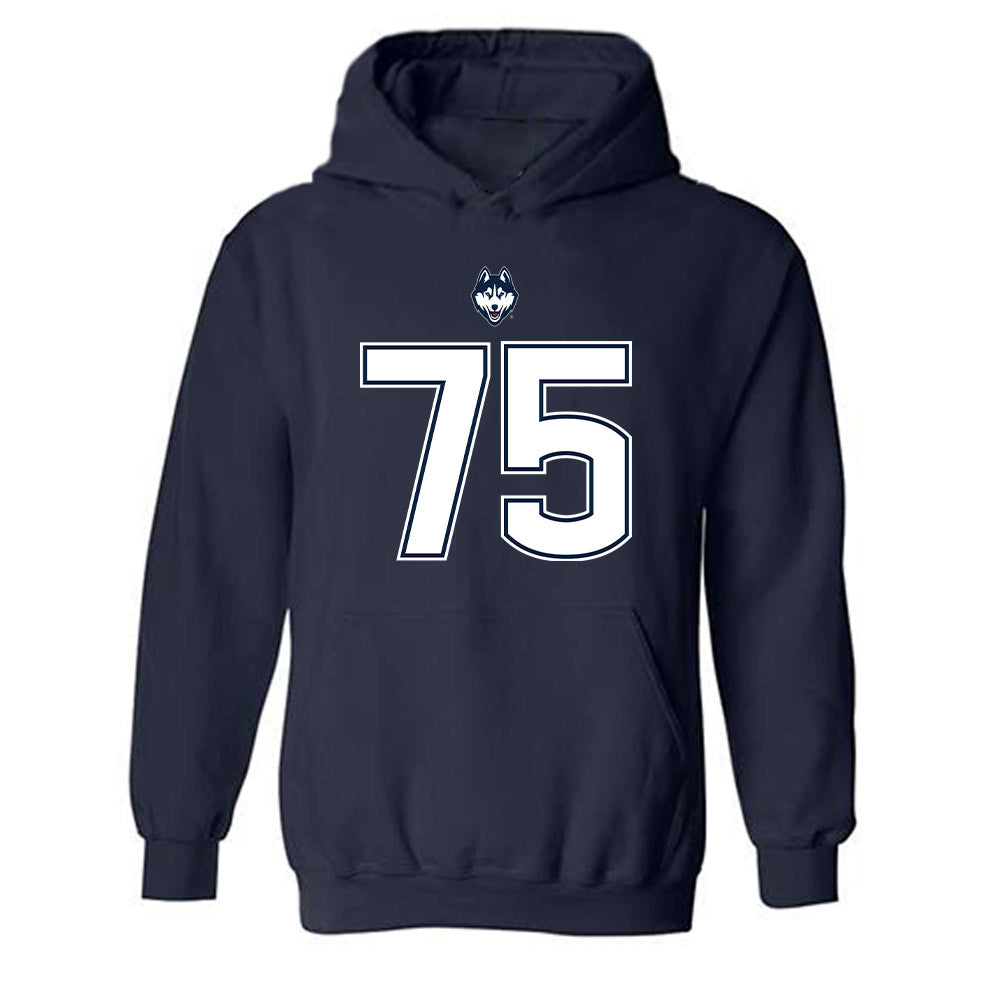 UConn - NCAA Football : Hill Greenlee - Classic Shersey Hooded Sweatshirt-0