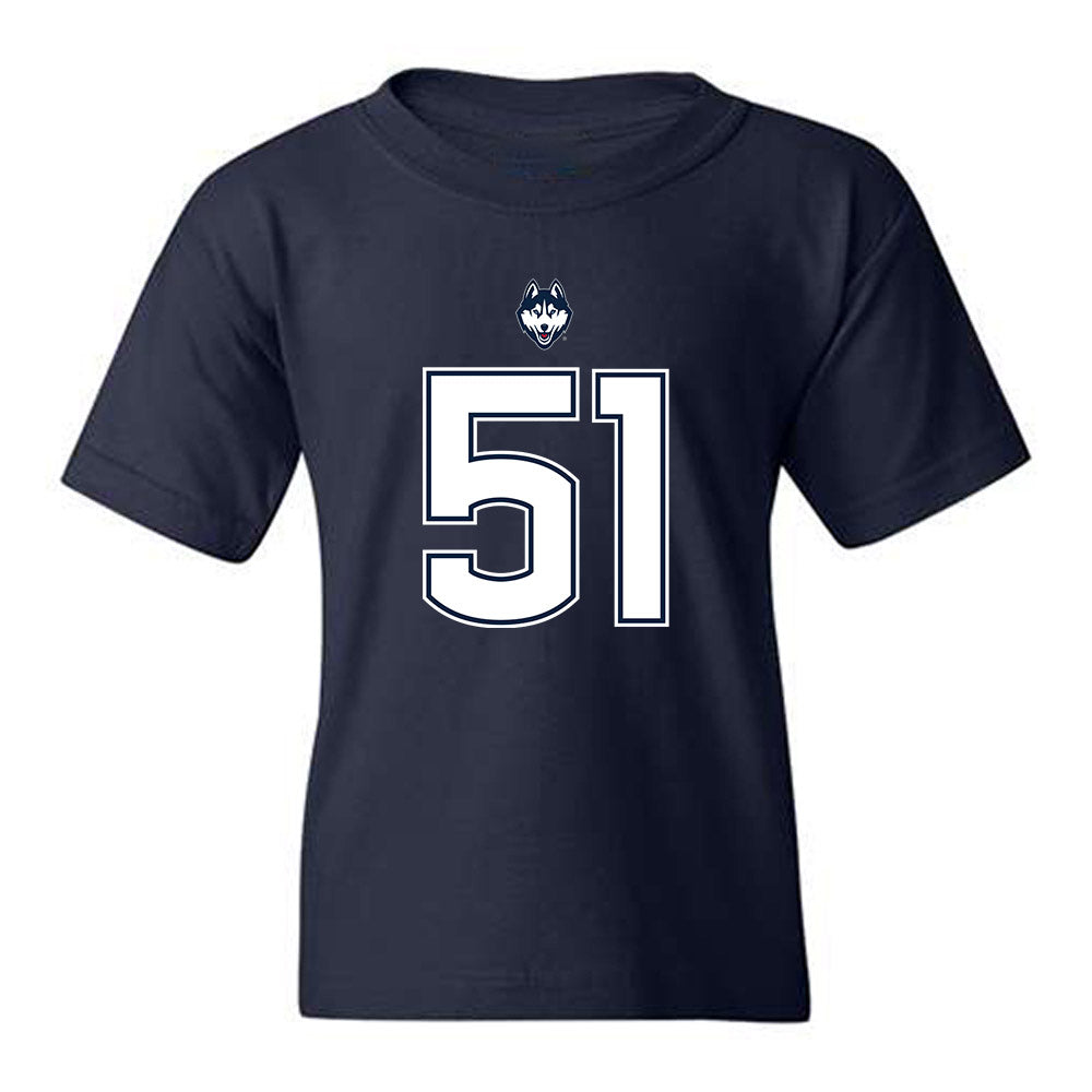 UConn - NCAA Football : Joe McGann - Classic Shersey Youth T-Shirt-0