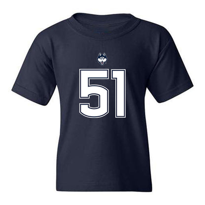 UConn - NCAA Football : Joe McGann - Classic Shersey Youth T-Shirt-0