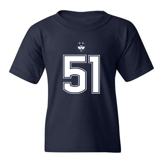 UConn - NCAA Football : Joe McGann - Classic Shersey Youth T-Shirt-0