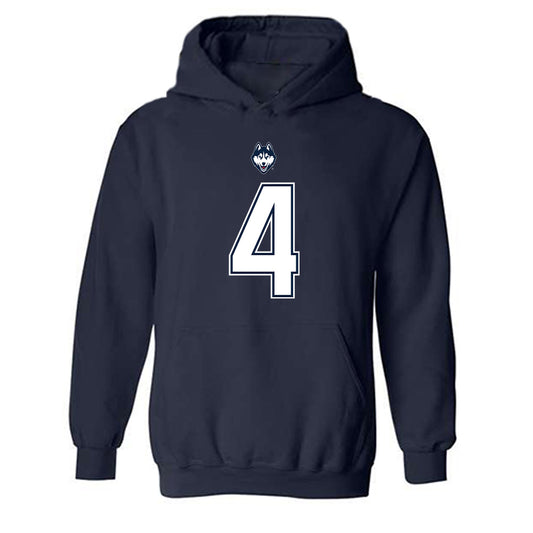 UConn - NCAA Football : Braedyn Moore - Classic Shersey Hooded Sweatshirt-0