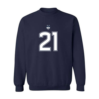 UConn - NCAA Football : Tracy Revels - Classic Shersey Crewneck Sweatshirt-0