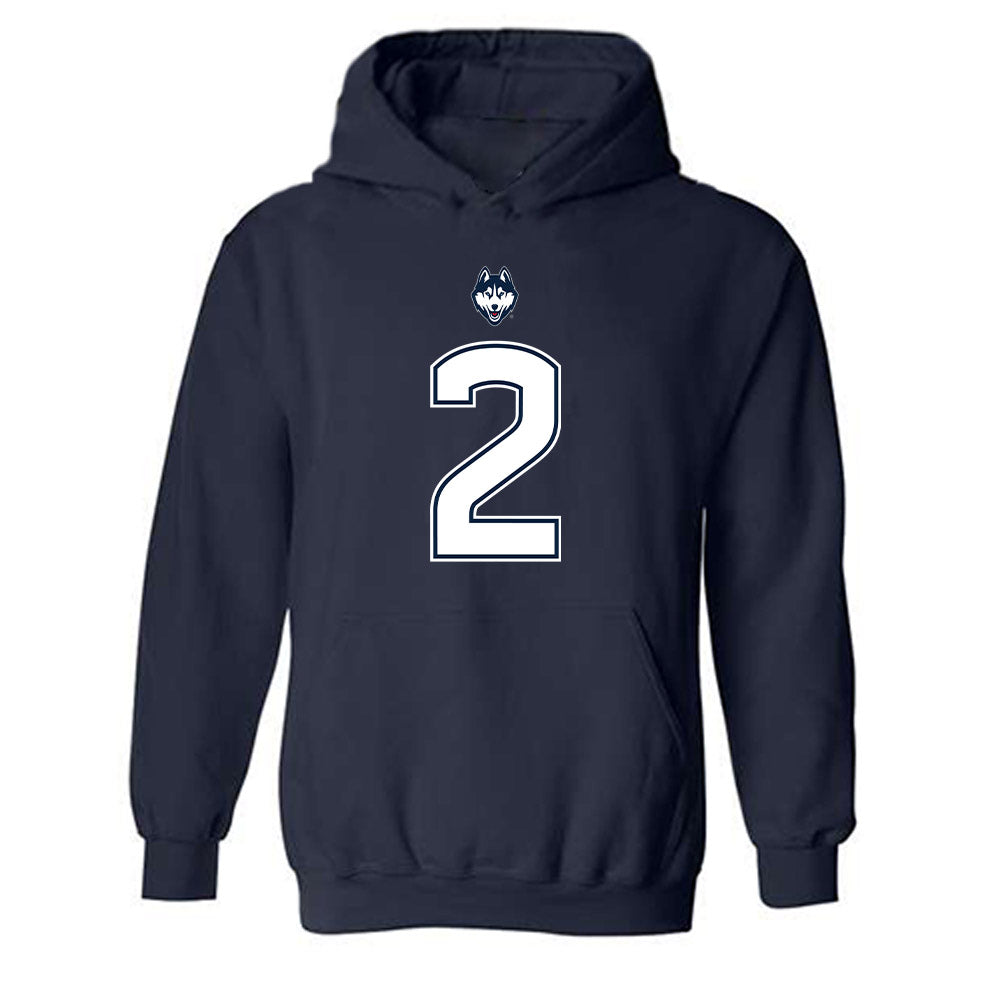 UConn - NCAA Football : Jediyah Willoughby - Classic Shersey Hooded Sweatshirt-0