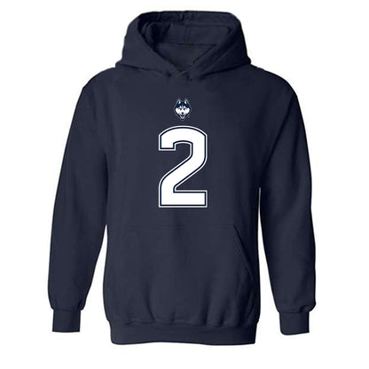 UConn - NCAA Football : Jediyah Willoughby - Classic Shersey Hooded Sweatshirt-0