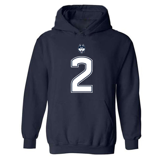 UConn - NCAA Football : Jediyah Willoughby - Classic Shersey Hooded Sweatshirt-0