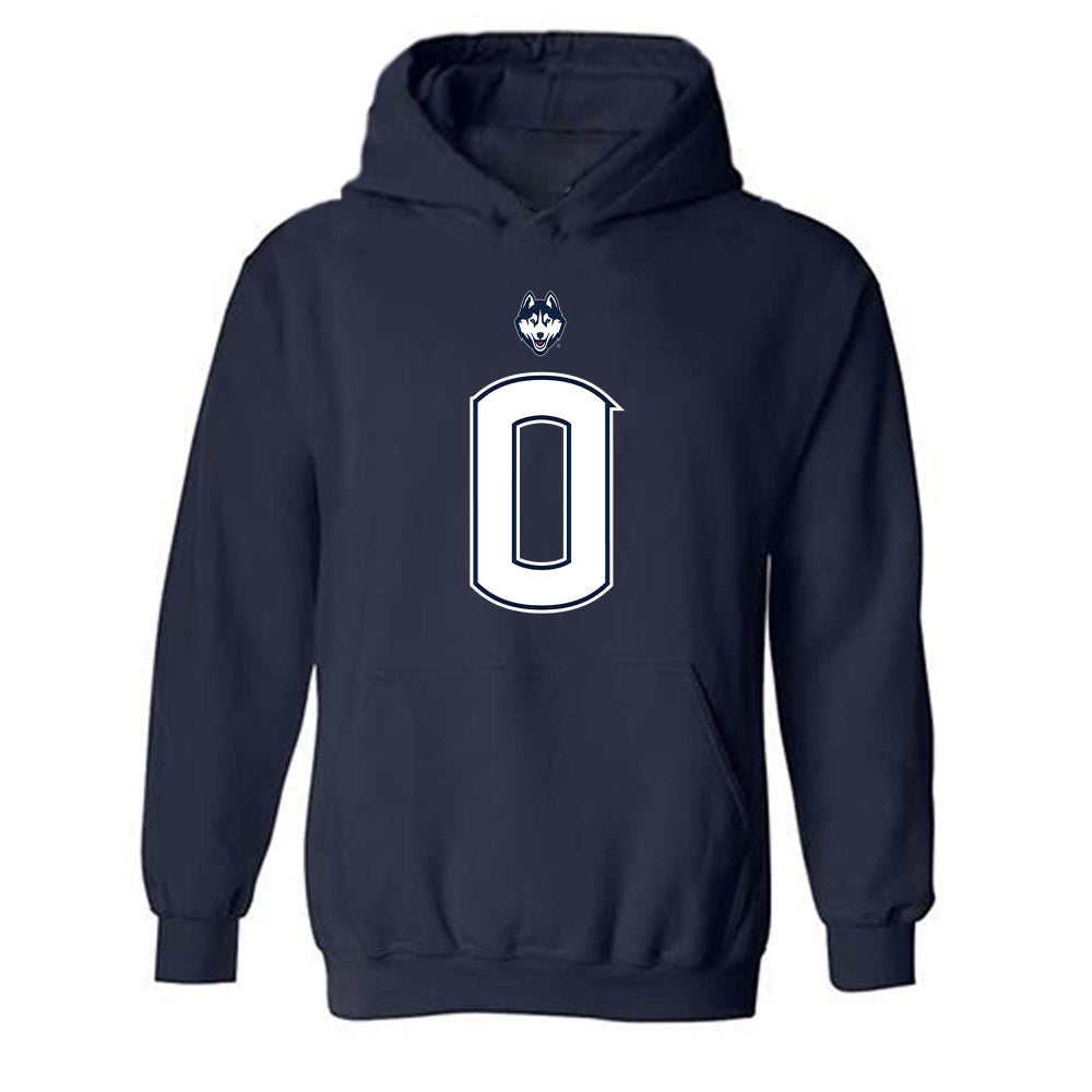 UConn - NCAA Football : Flash Wilson - Classic Shersey Hooded Sweatshirt-0