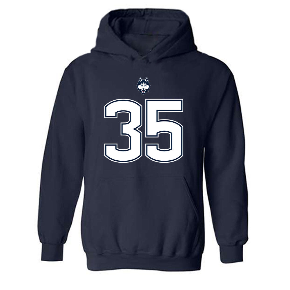 UConn - NCAA Football : Drew Buckley - Classic Shersey Hooded Sweatshirt-0