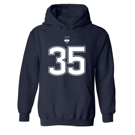 UConn - NCAA Football : Drew Buckley - Classic Shersey Hooded Sweatshirt-0