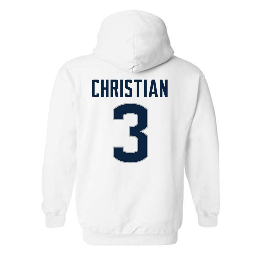 UConn - NCAA Football : Kenji Christian - Classic Shersey Hooded Sweatshirt-1