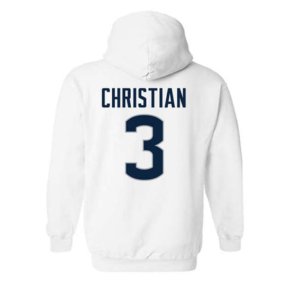 UConn - NCAA Football : Kenji Christian - Classic Shersey Hooded Sweatshirt-1