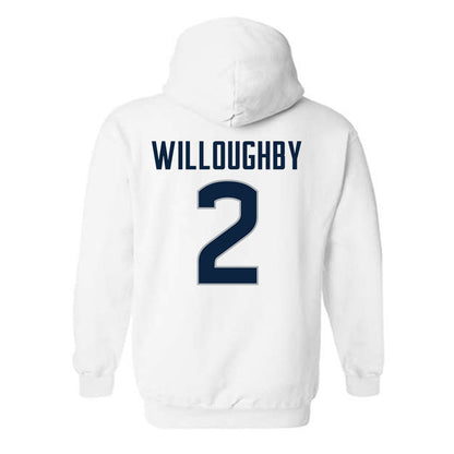 UConn - NCAA Football : Jediyah Willoughby - Classic Shersey Hooded Sweatshirt-1
