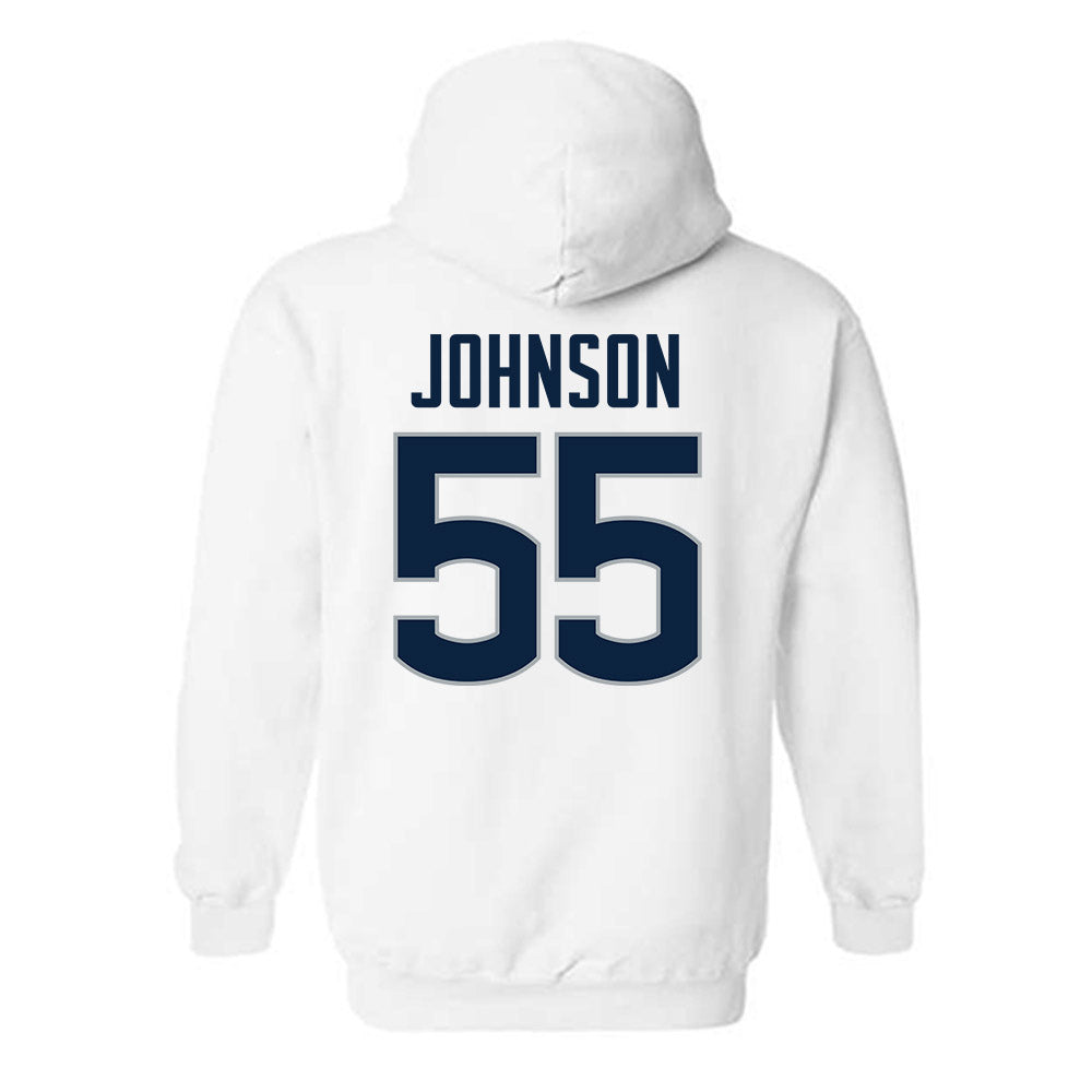 UConn - NCAA Football : Fred Johnson - Classic Shersey Hooded Sweatshirt-1
