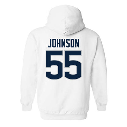 UConn - NCAA Football : Fred Johnson - Classic Shersey Hooded Sweatshirt-1