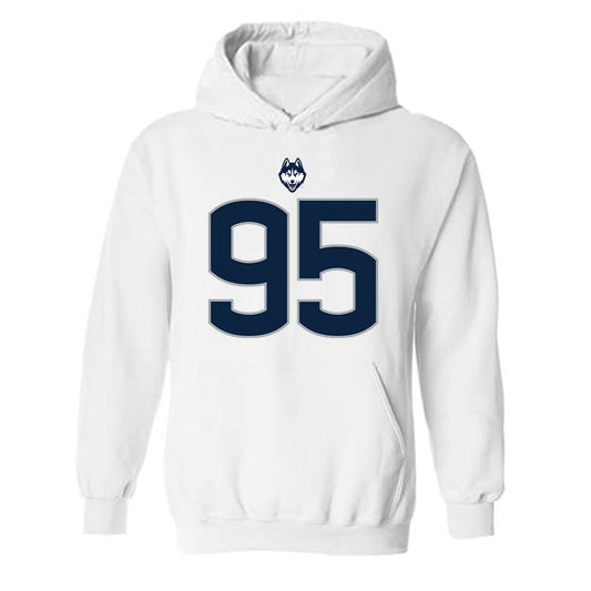 UConn - NCAA Football : Melvin Hills - Classic Shersey Hooded Sweatshirt-0