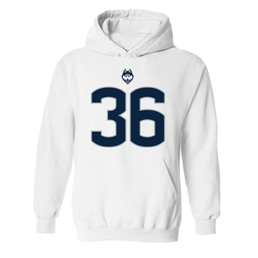 UConn - NCAA Football : Tyler Marescot - Classic Shersey Hooded Sweatshirt-0