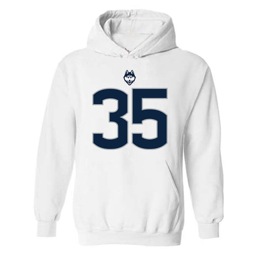 UConn - NCAA Football : Drew Buckley - Classic Shersey Hooded Sweatshirt-0