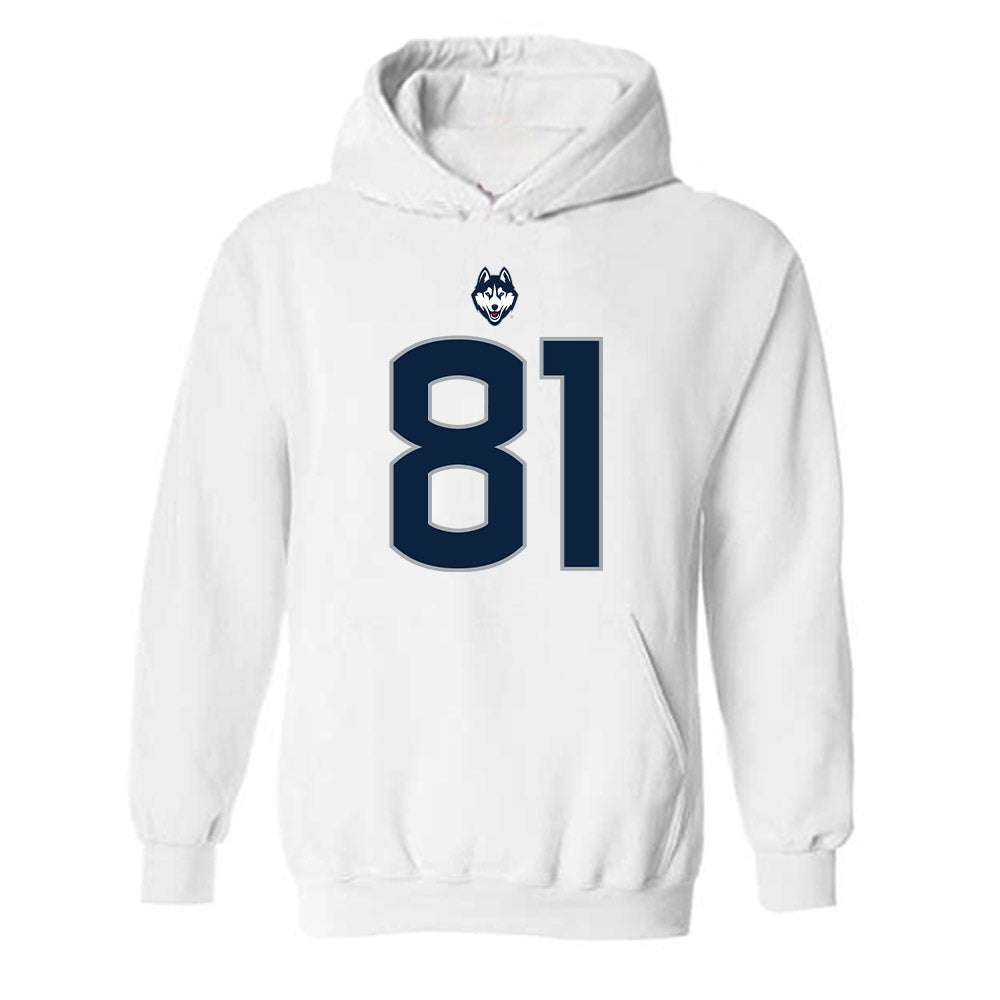 UConn - NCAA Football : Logan Barnes - Classic Shersey Hooded Sweatshirt-0