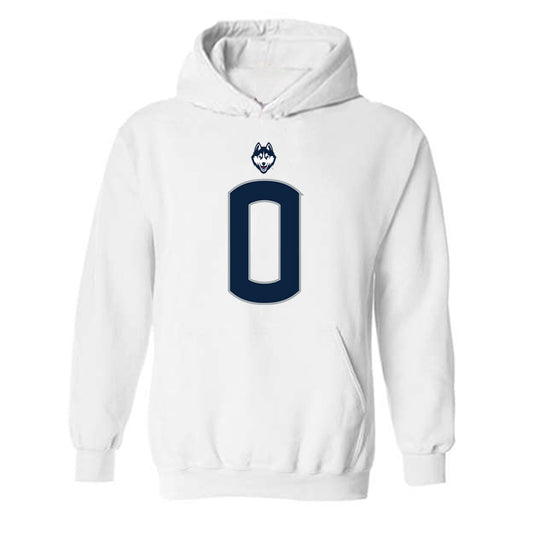 UConn - NCAA Football : Flash Wilson - Classic Shersey Hooded Sweatshirt-0