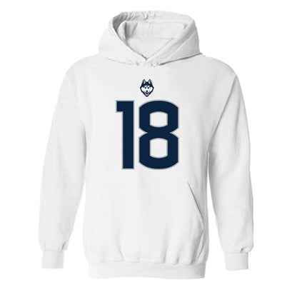 UConn - NCAA Football : Kylish Hicks - Classic Shersey Hooded Sweatshirt-0