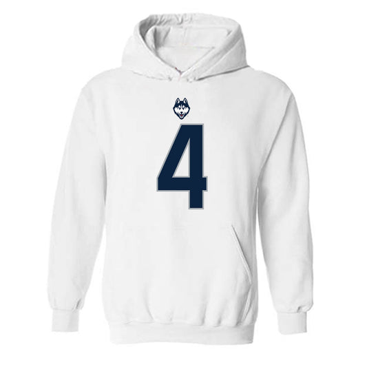 UConn - NCAA Football : Braedyn Moore - Classic Shersey Hooded Sweatshirt-0