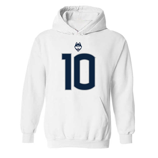 UConn - NCAA Football : Jayden Davis - Classic Shersey Hooded Sweatshirt-0