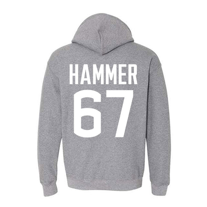 UConn - NCAA Football : Hannes Hammer - Sports Shersey Hooded Sweatshirt-1