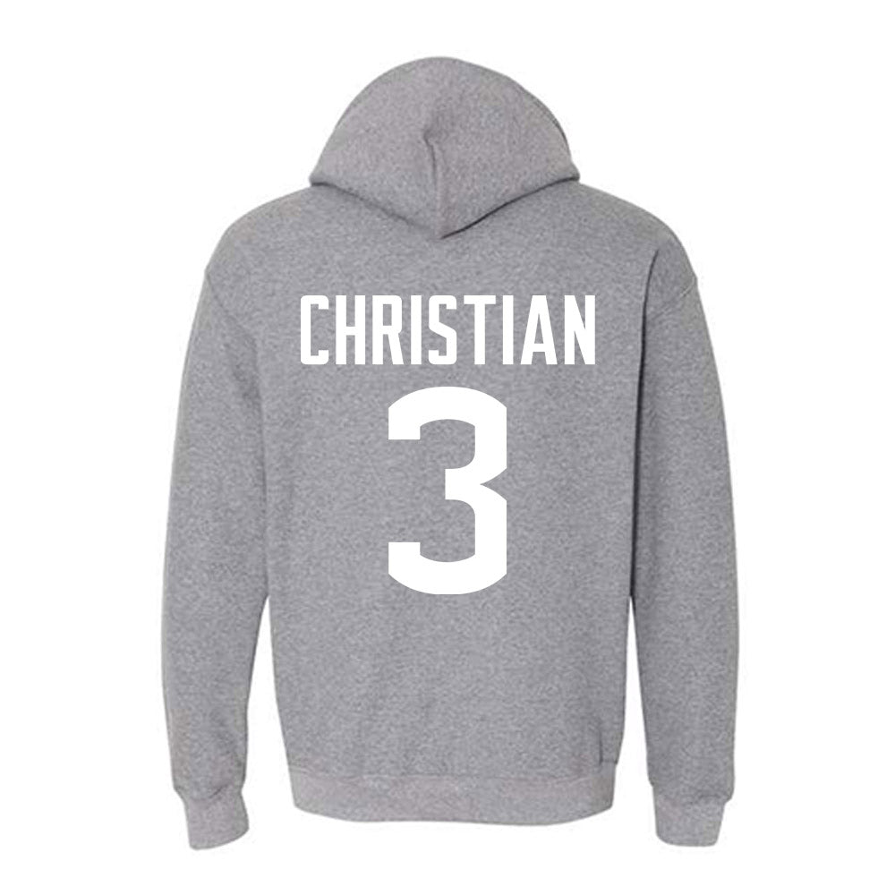 UConn - NCAA Football : Kenji Christian - Sports Shersey Hooded Sweatshirt-1