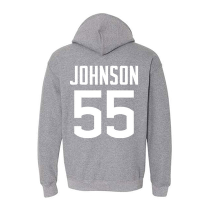 UConn - NCAA Football : Fred Johnson - Sports Shersey Hooded Sweatshirt-1