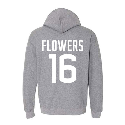 UConn - NCAA Football : Kamren Flowers - Sports Shersey Hooded Sweatshirt-1