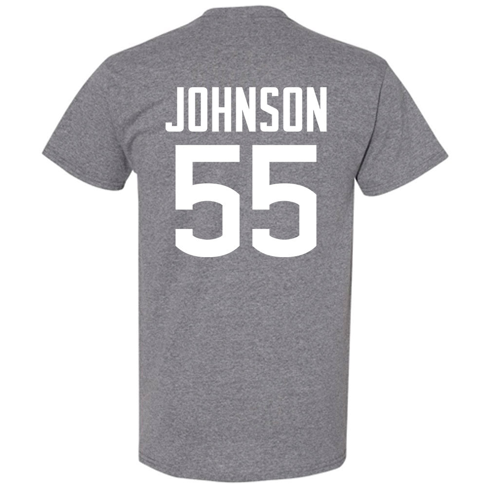 UConn - NCAA Football : Fred Johnson - Sports Shersey T-Shirt-1