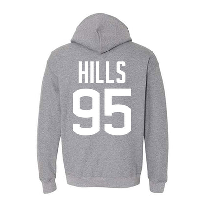UConn - NCAA Football : Melvin Hills - Sports Shersey Hooded Sweatshirt-1