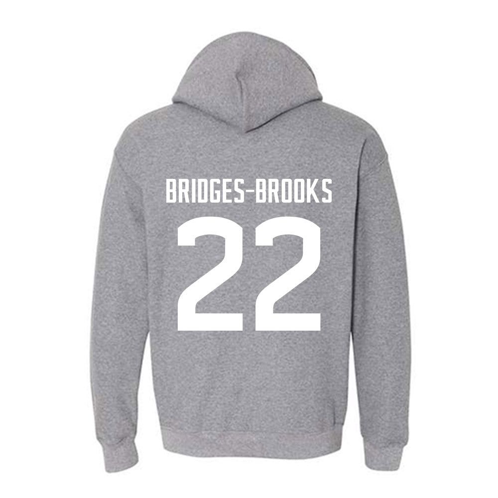 UConn - NCAA Football : Axavier Bridges-Brooks - Sports Shersey Hooded Sweatshirt-1