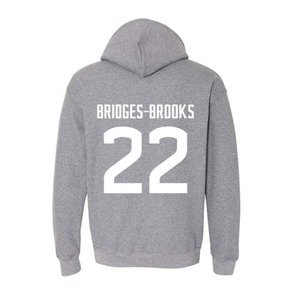 UConn - NCAA Football : Axavier Bridges-Brooks - Sports Shersey Hooded Sweatshirt-1