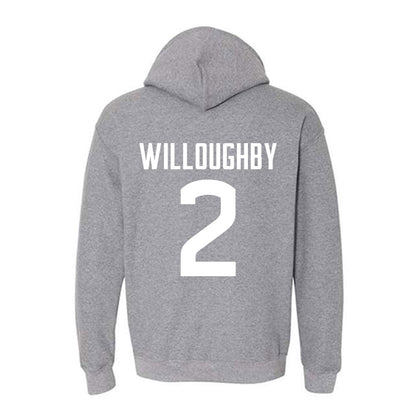UConn - NCAA Football : Jediyah Willoughby - Sports Shersey Hooded Sweatshirt-1